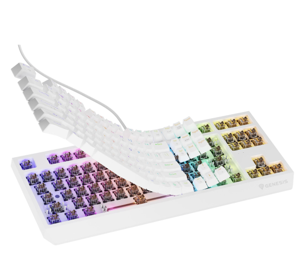 Genesis THOR 230 TKL US RGB MECHANICZNA OUTEMU BROWN BIAŁA HOT SWAP NKG-2080 - 1351042 - zdjęcie 8